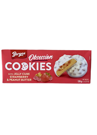 Bergen Obsession with Jelly Cube Strawberry & Peanut Butter 128g