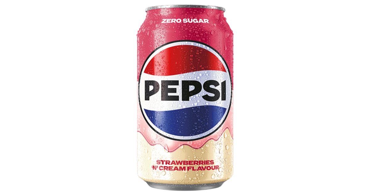 Pepsi Strawberry & Cream Zero Sugar Can 330ml