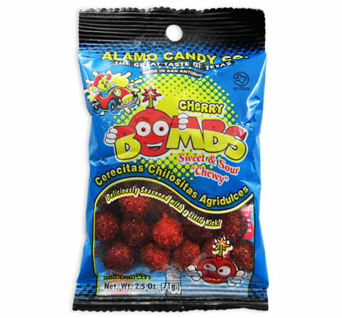 Alamo Candy Cherry Bombs-Sweet & Sour "Chewy"