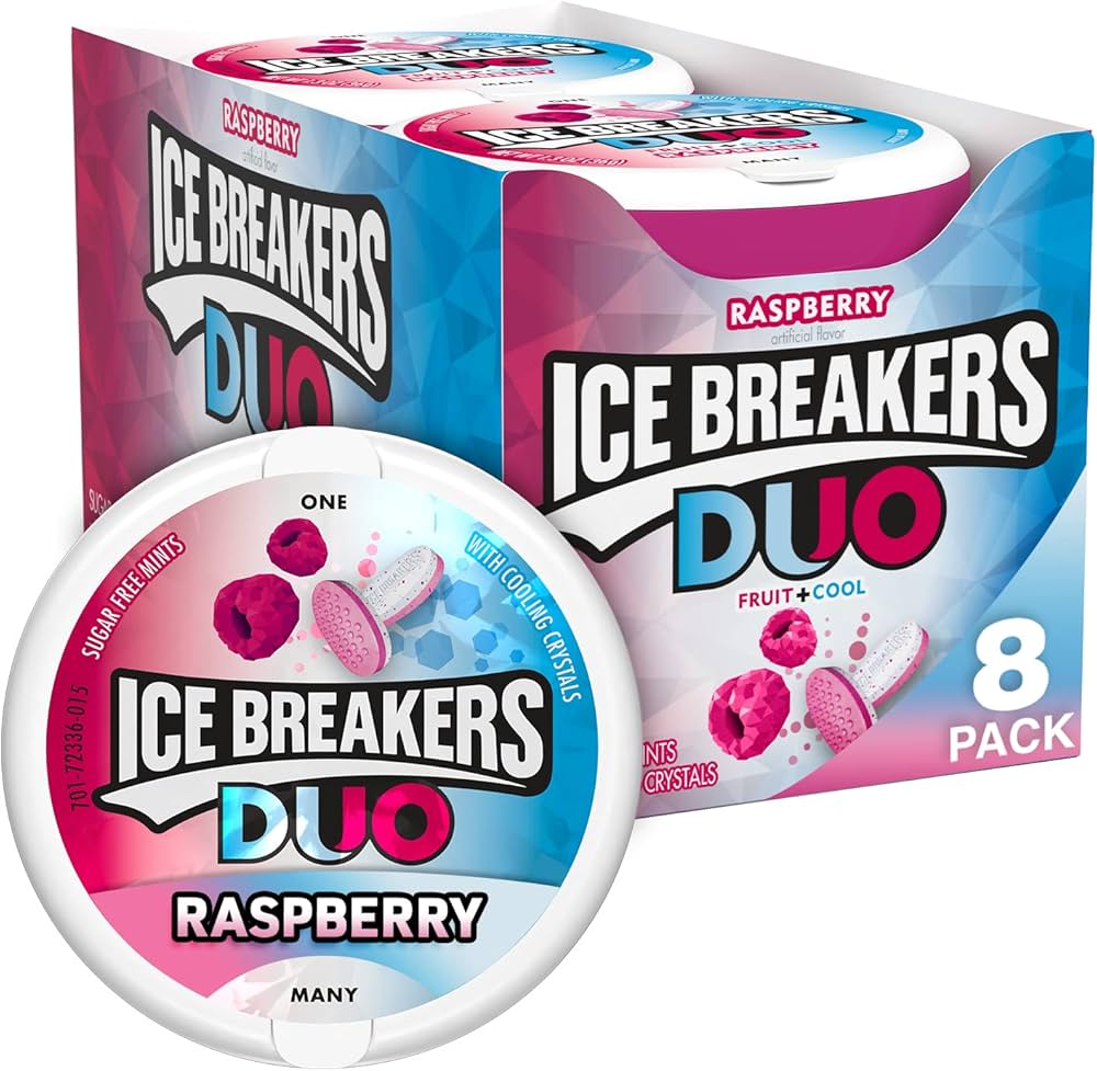 ICE BREAKERS DUO Mints Raspberry 1.3 oz