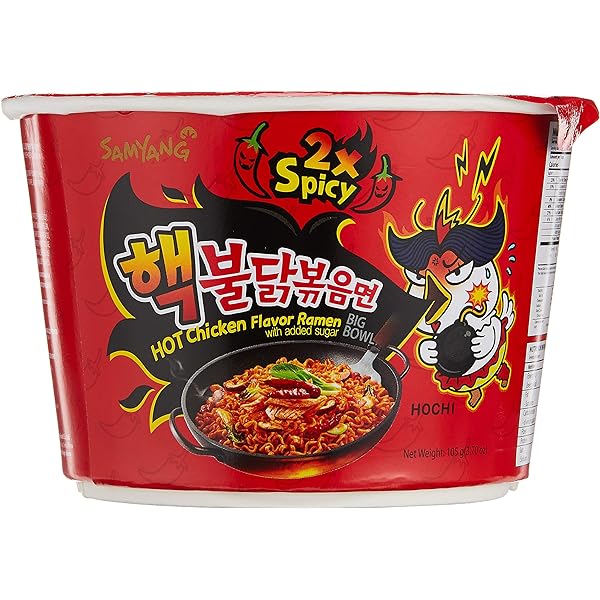 Samyang Buldak 2x Spicy Hot Chicken Ramen Bowl 105g x 16