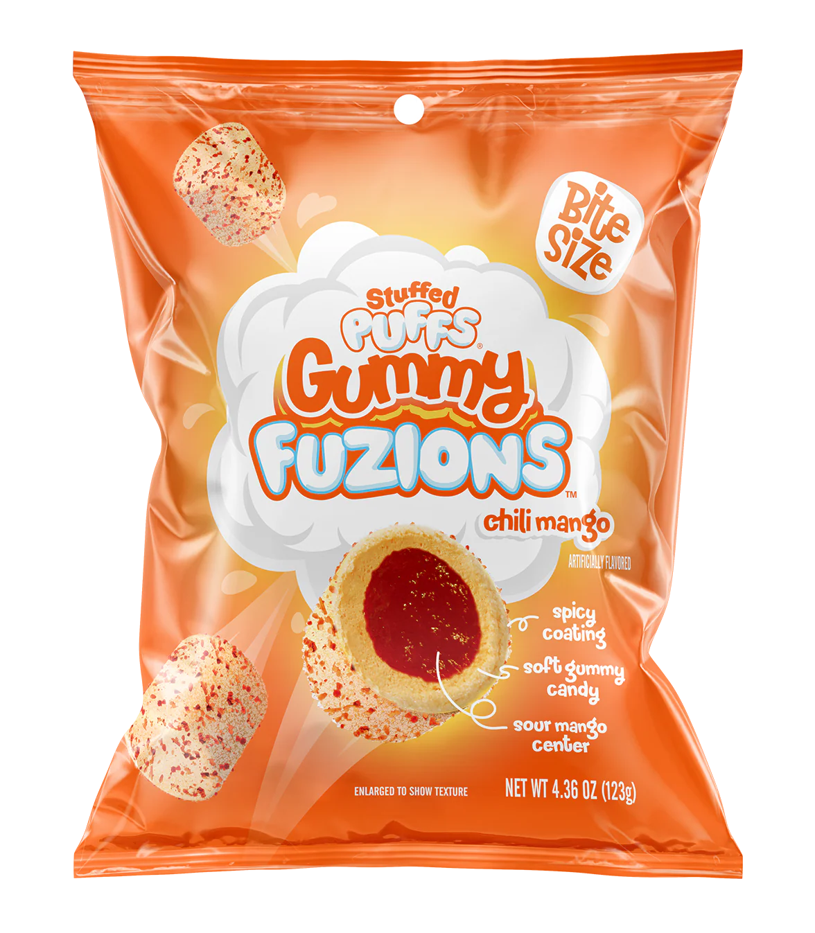 Stuffed Puffs Gummy Fuzions Chili Mango 4.23oz 1/8ct