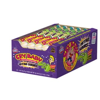 Cry Baby Nitro Sours Gumballs 9 Ball Tube