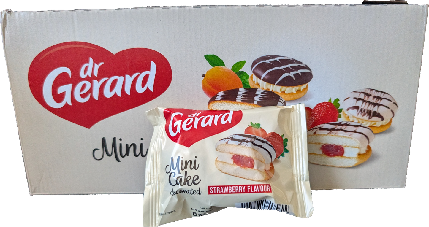 Dr Gerard Mini Cakes Strawberry 27 g x 24