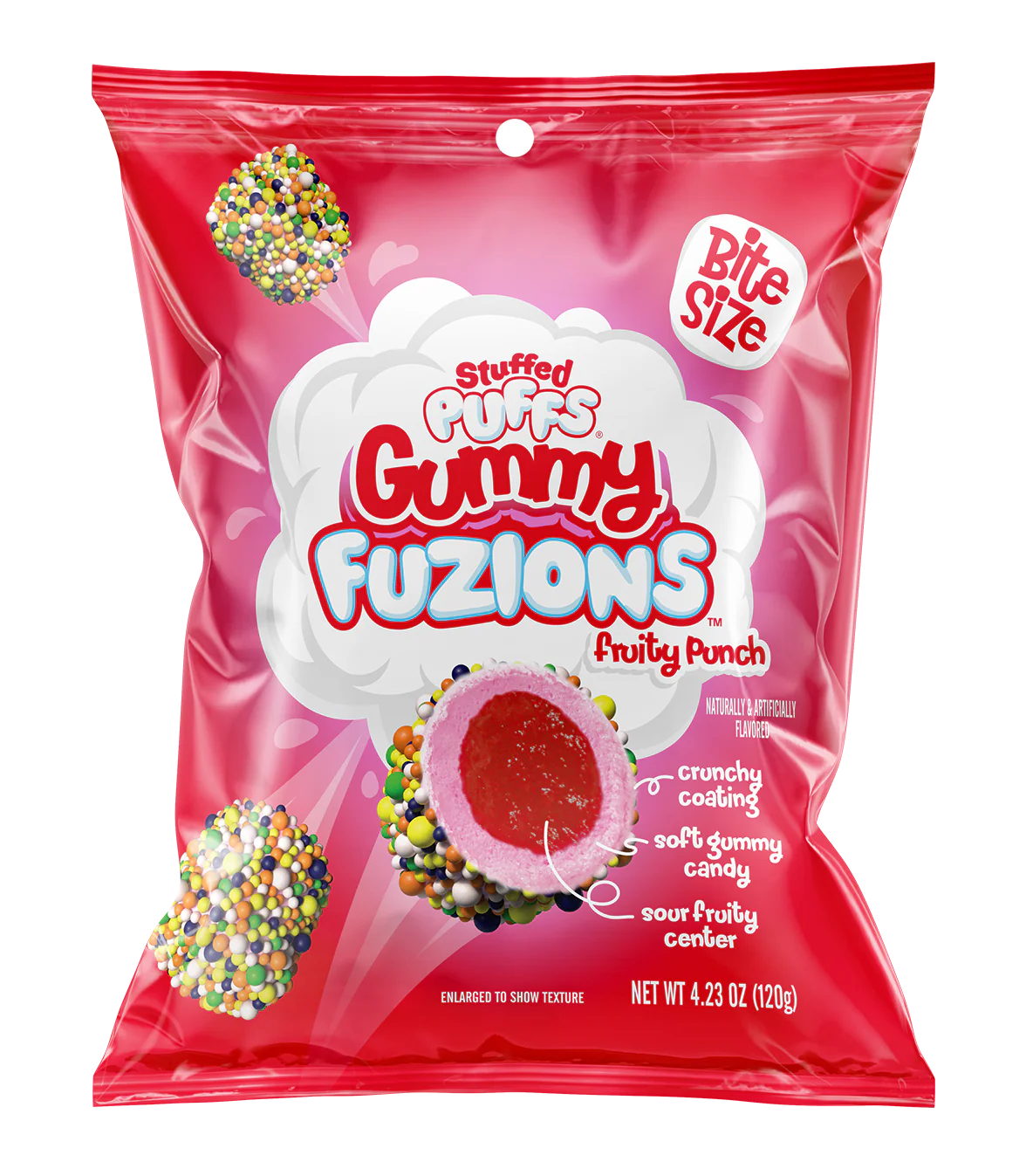 Stuffed Puffs Gummy Fuzions Fruity Punch 4.23oz 1/8ct