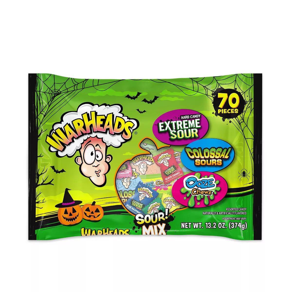 WARHEADS Mixed Candy 70pc 13.2oz