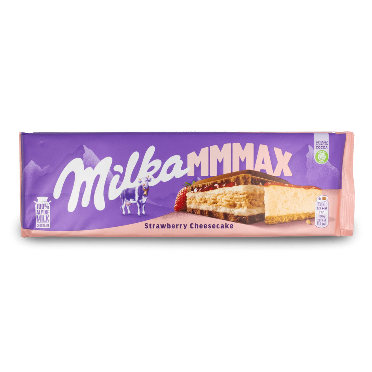 Milka MMMAX Strawberry Cheesecake 300g x 12