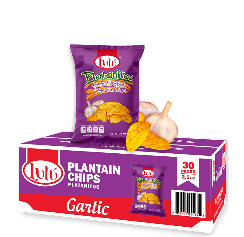 Lulu Garlic Plantain Chips 2.5oz