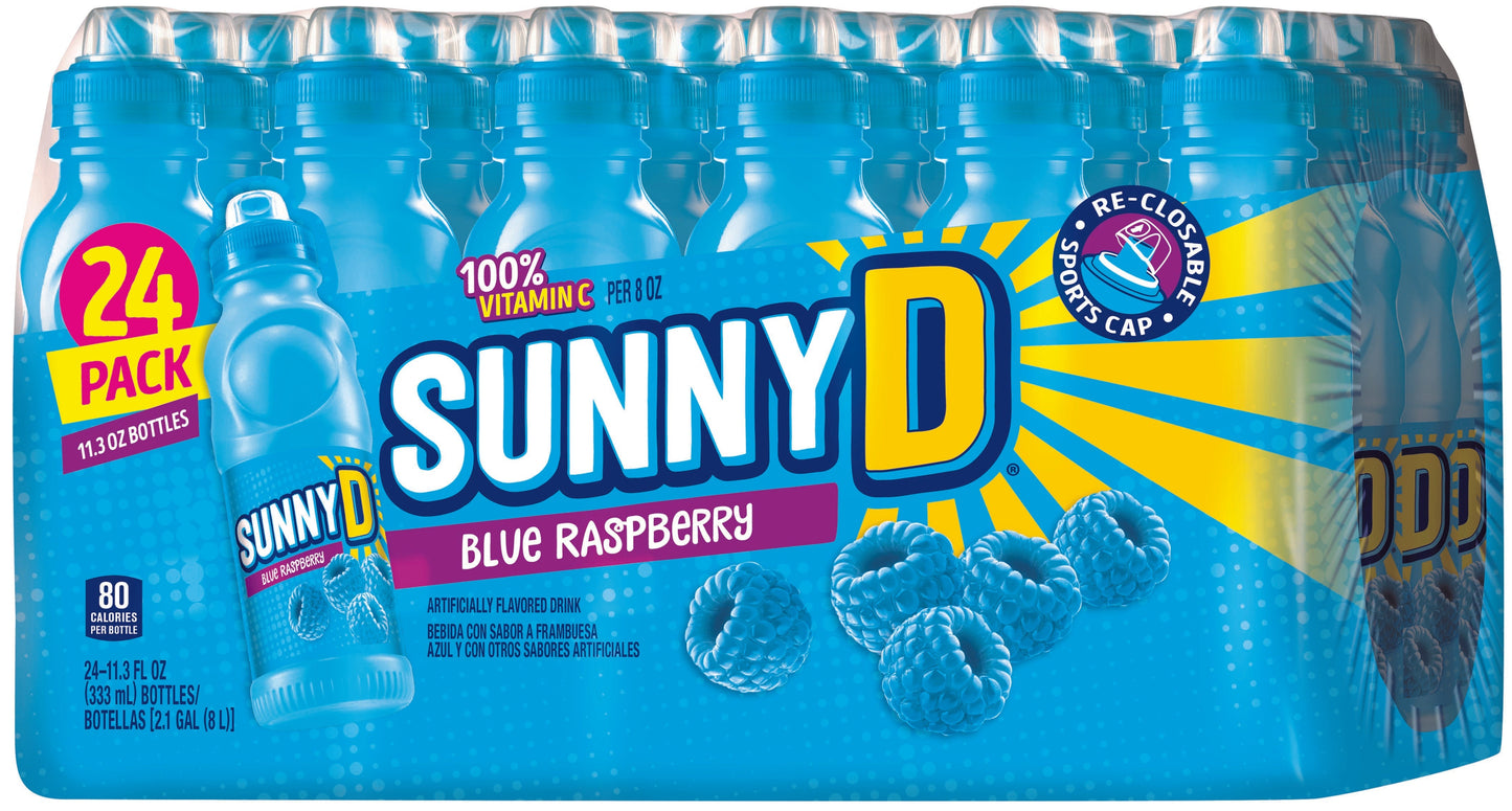 Sunny D Shelf Stable Blue Raspberry 11.3oz