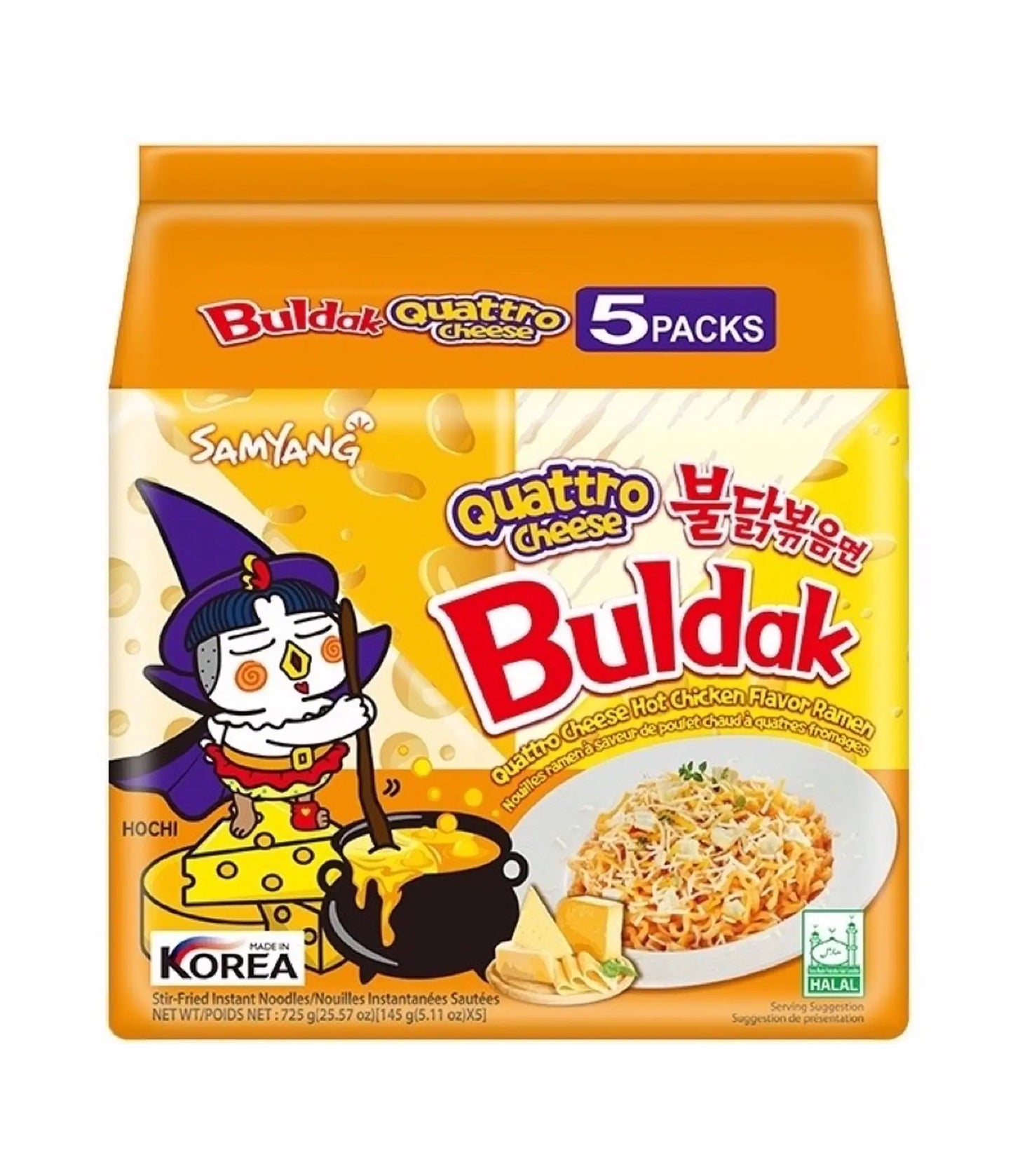 Samyang Buldak Quattro Cheese 140g 5 pack