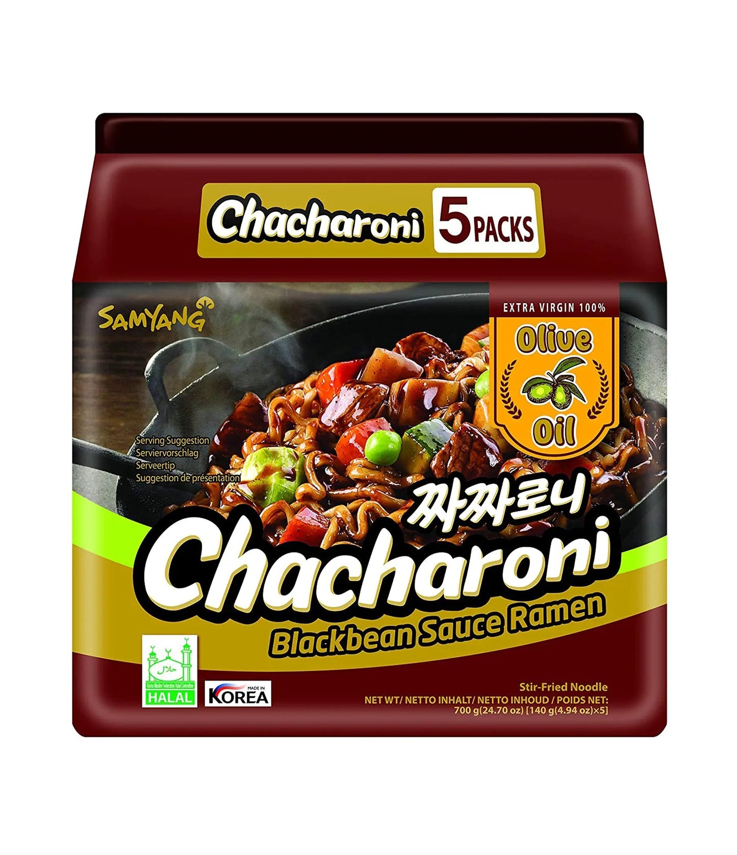 Samyang Buldak Chacharoni 140g 4 x 5 pack