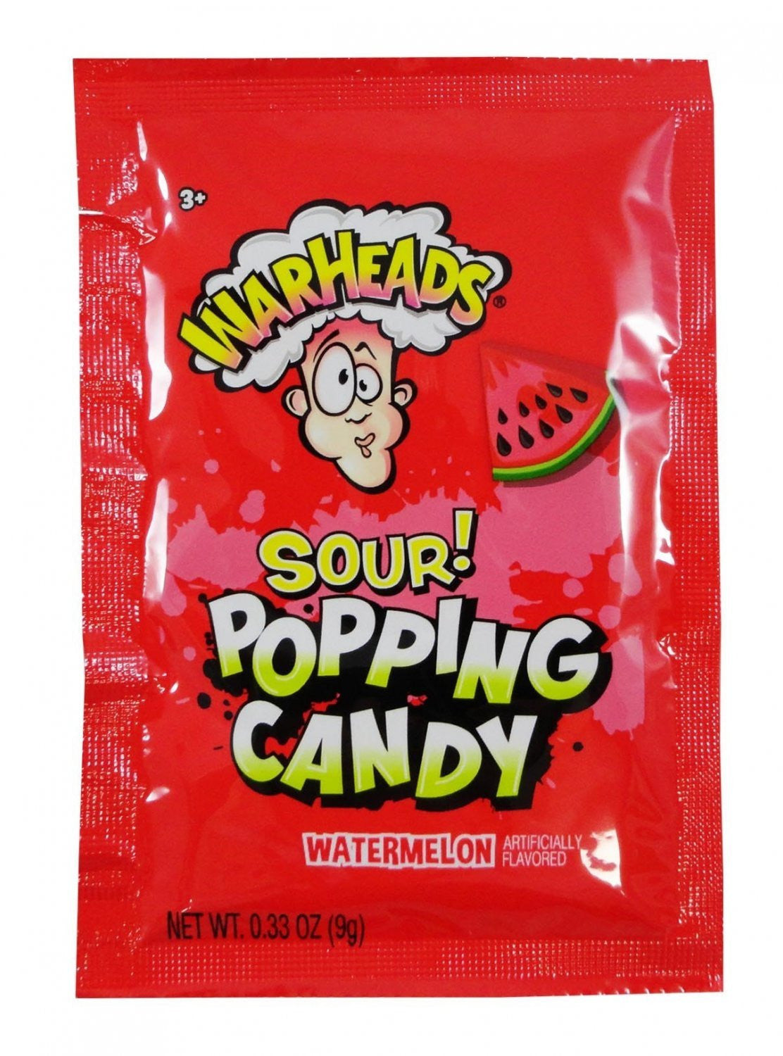 WarHeads Popping Candy Pouch - Sour Watermelon .33oz