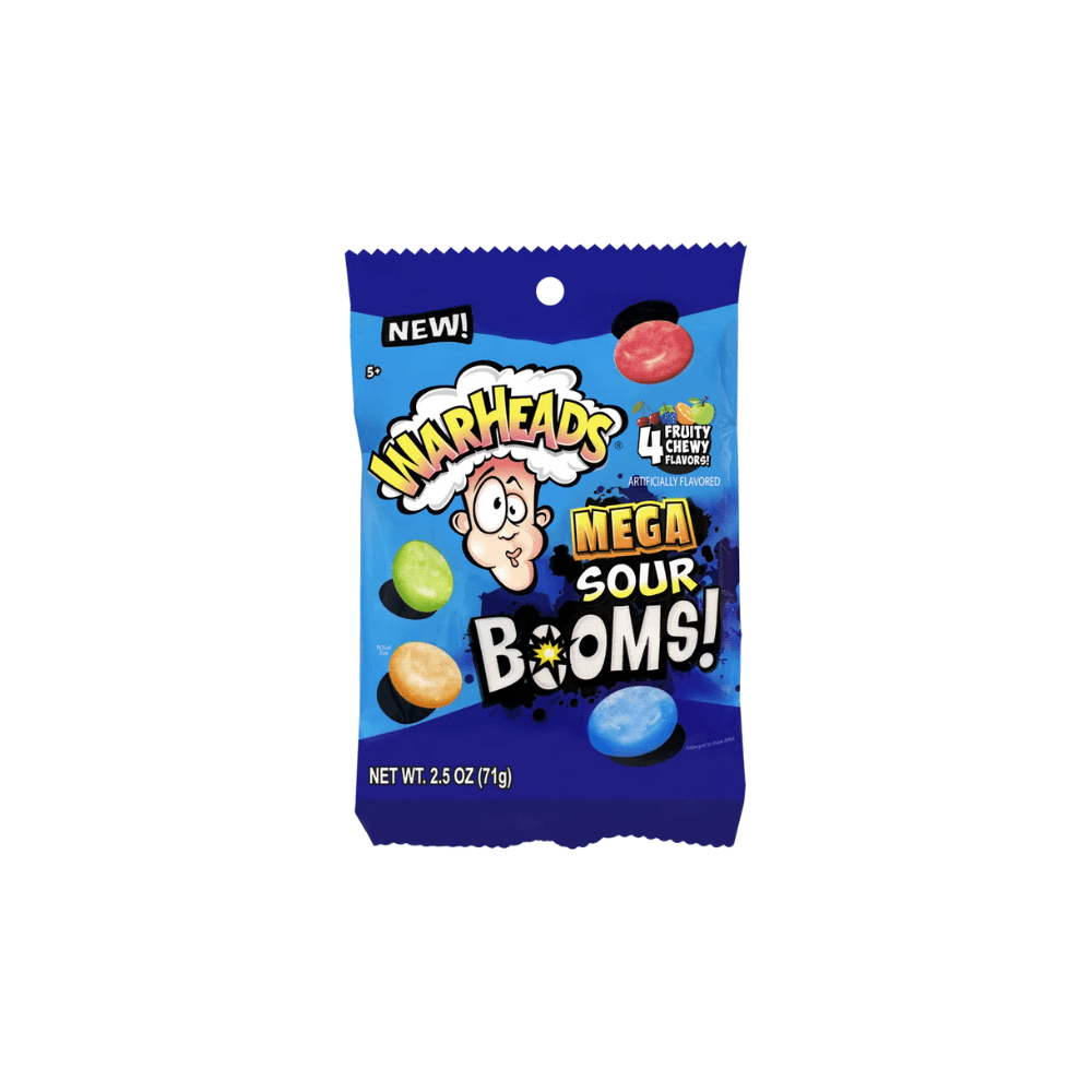 Warheads Sour Booms Fruit Chews 71g