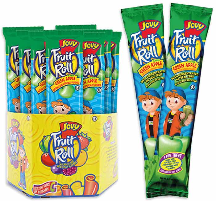 Jovy Fruit Rolls Green Apple