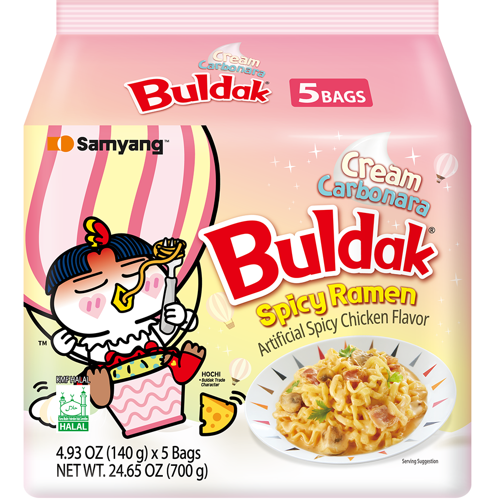 SamYang Buldak Cream Carbonara 140g 5 Pack