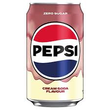 Pepsi Cream Soda Zero Sugar Can 330ml