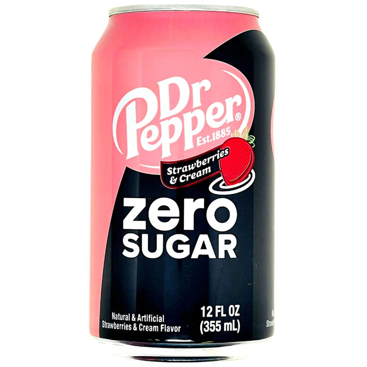 Dr Pepper Zero Strawberry & Cream 355ml