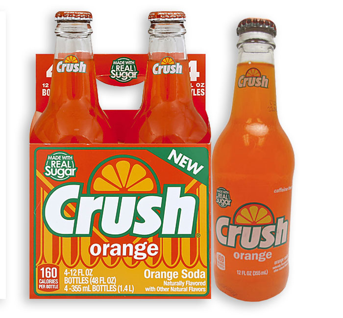 Crush Orange Soda with Real Cane Sugar