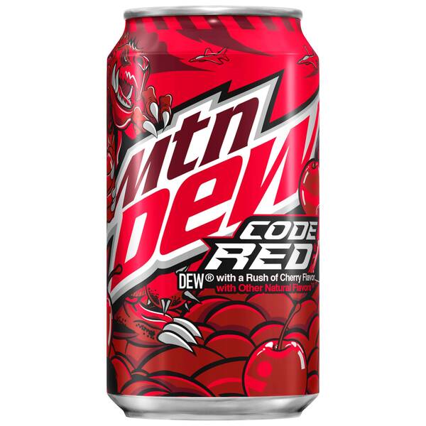 Mountain Dew Code Red 355ml Can