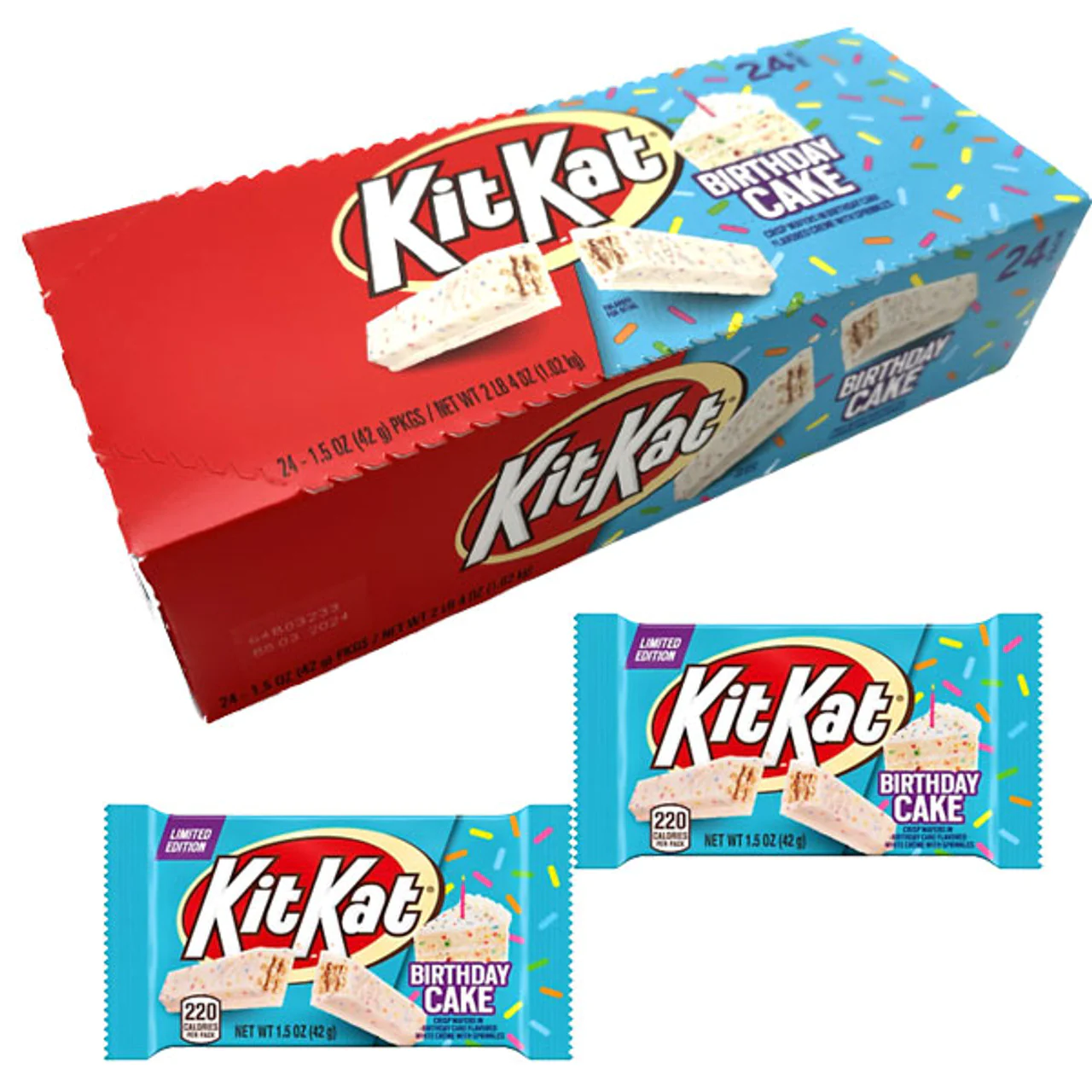 Kit Kat Birthday Cake Standard Size 1.5oz