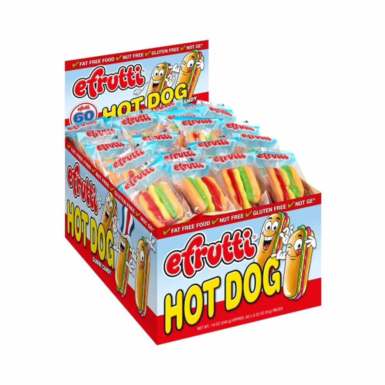 eFrutti Gummi Hot Dogs wrapped
