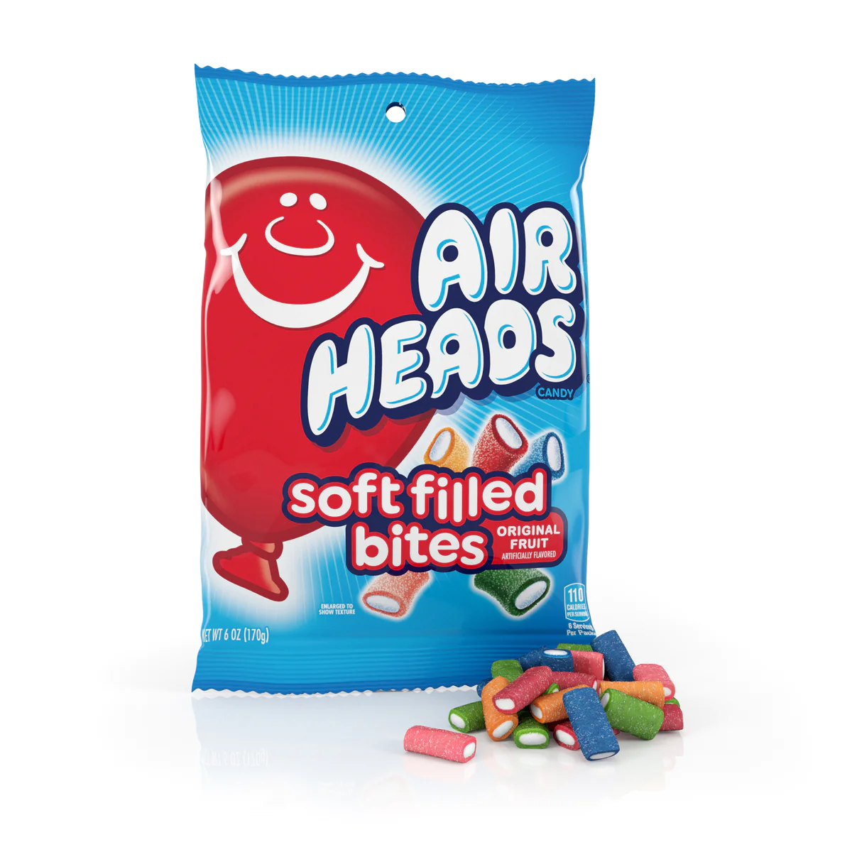 Airheads Soft Filled Bites Peg Bag 6oz