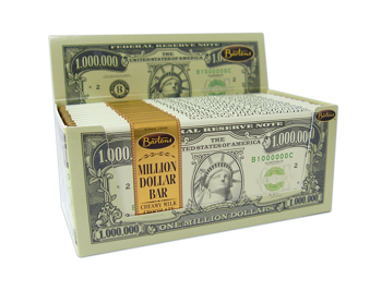 Barton's Million Dollar Milk Chocolate Bar 57g x 12