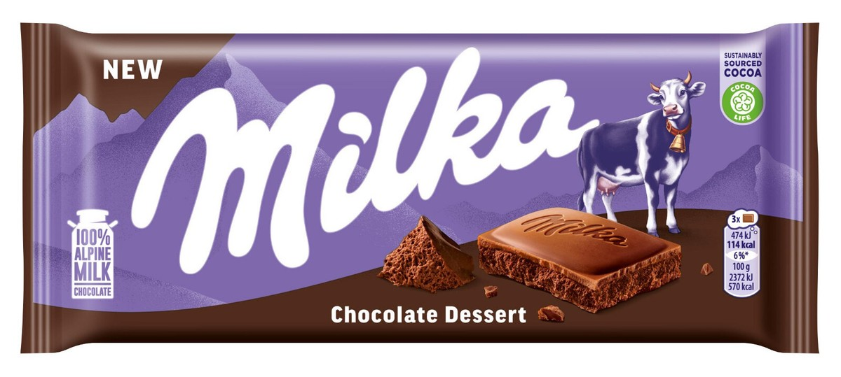 Milka Dessert Chocolate 100g x 22