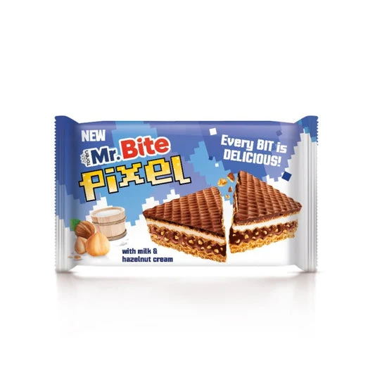 Mr Bite Pixel Wafer White & Hazelnut Cream