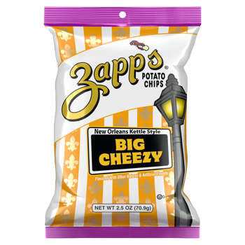 Zapp'S Big Cheezy Kettle Chip 2.5 Oz x 10
