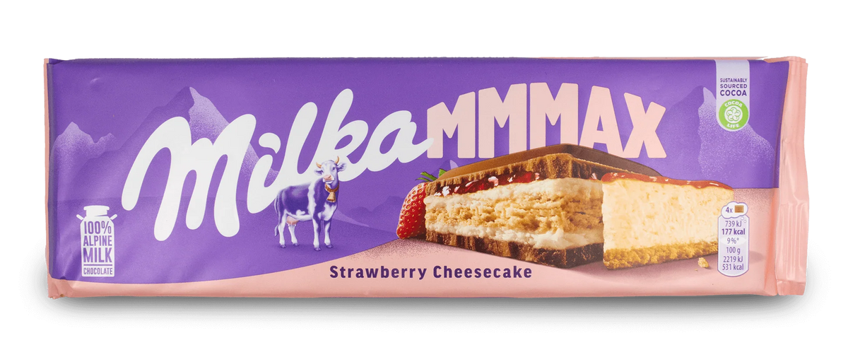 Milka MMMAX Strawberry Cheesecake 300g x 12