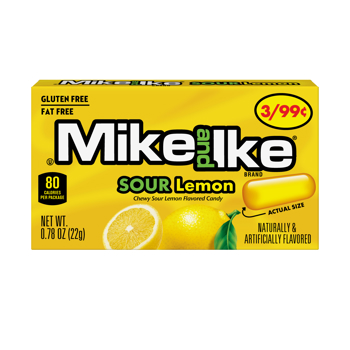 Mike & Ike Sour Lemon 22 g x 24