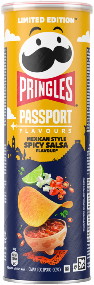 Pringles Passport Mexican Style Spicy Salsa 165g