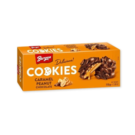 Bergen Delicious Cookies Caramel Peanut 110g