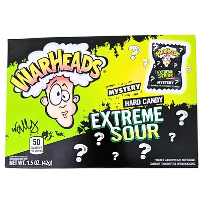 Warheads Mystery Hard Candy Theater Box 1.5oz x 12