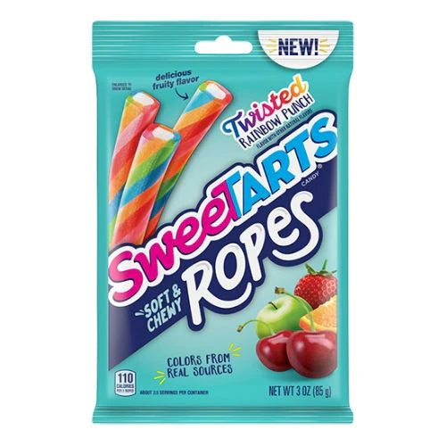 Sweetarts Ropes Twisted Rainbow Punch 5oz
