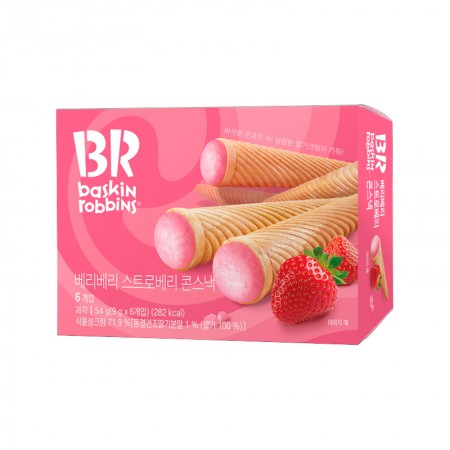 BR Very Berry Strawberry Cone Snack 54g (Best Before 17 Oct 2025)