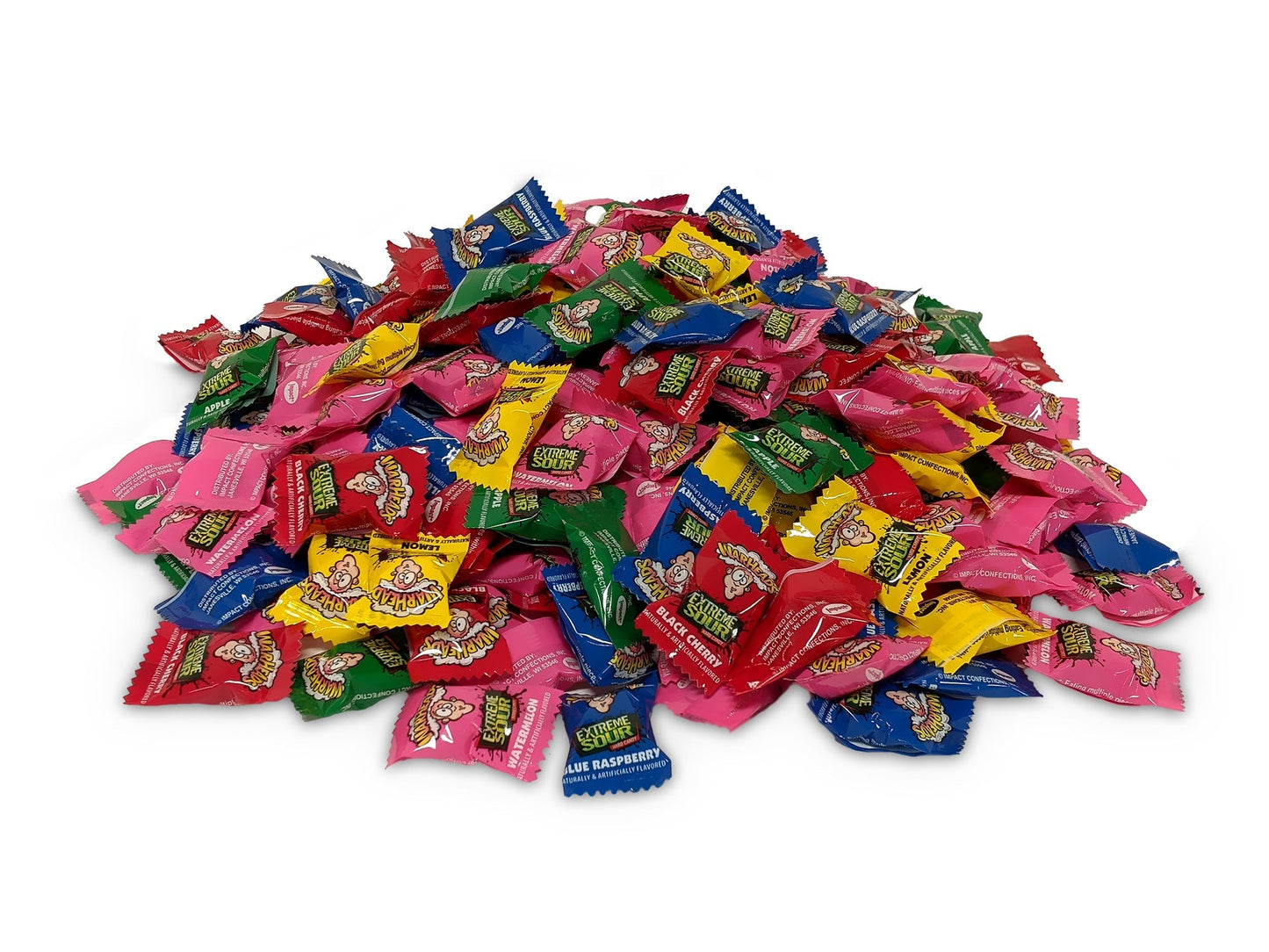 Warheads Bulk 5 Flavors Extreme Sour Hard Candy 30lb 1/1ct
