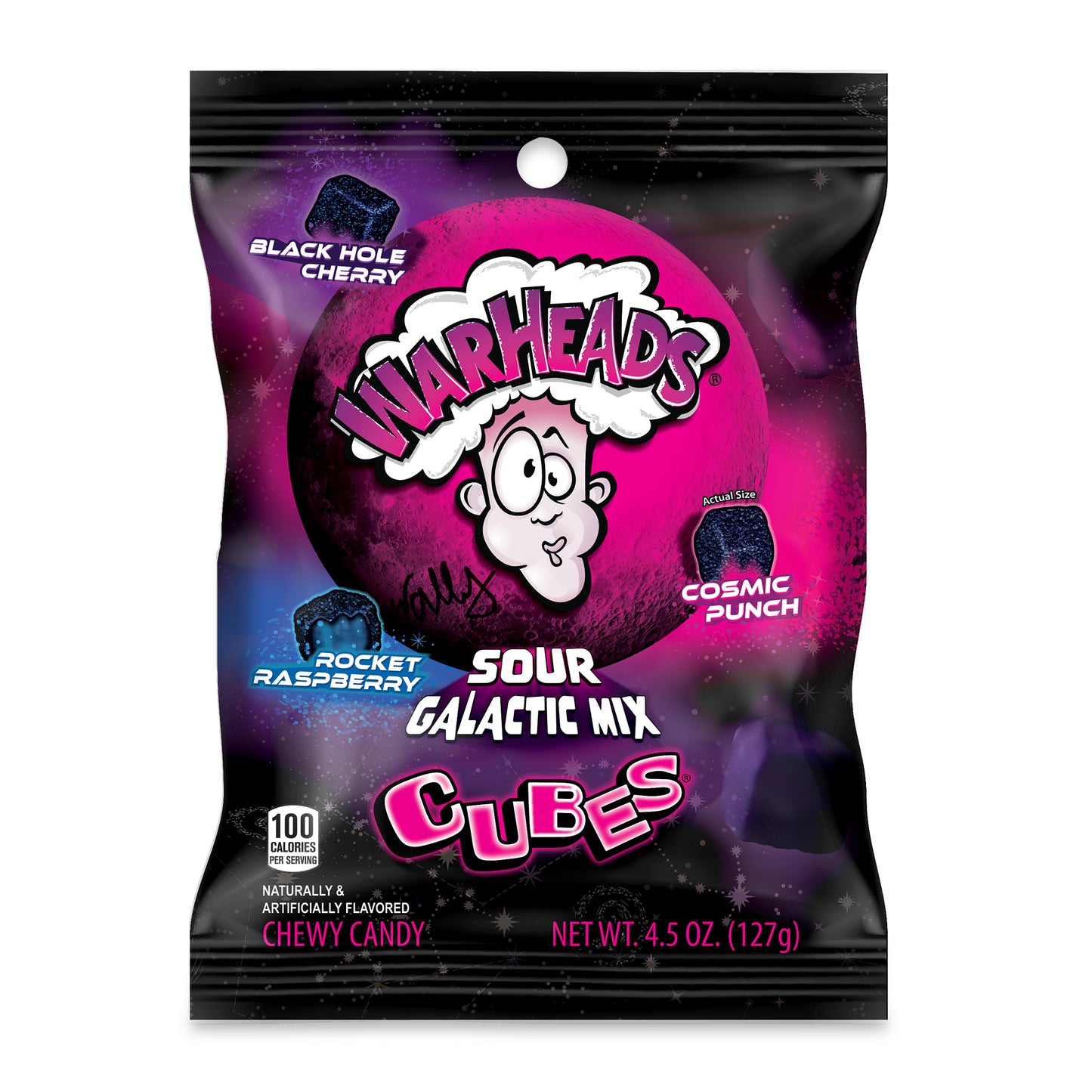 Warheads Galactic Cubes  127G/12ct