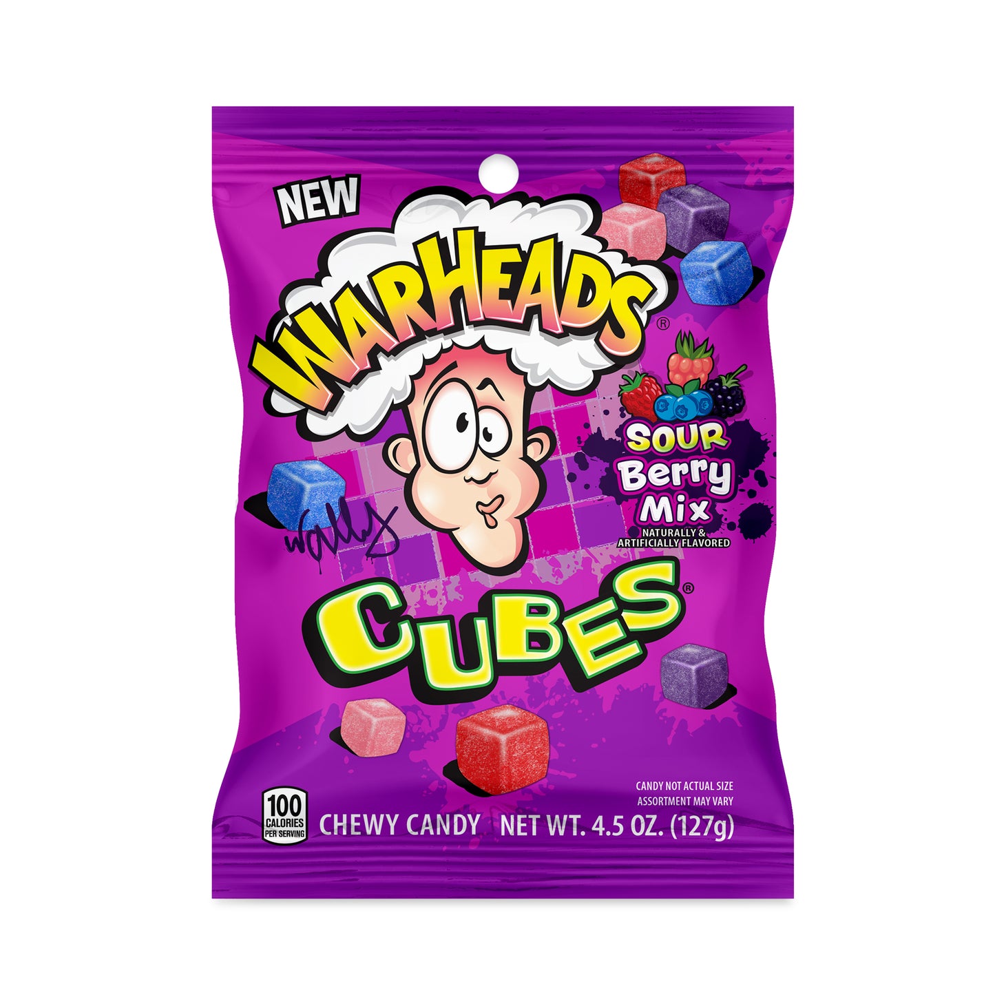 Warheads Cubes Sour Berry 4.5oz