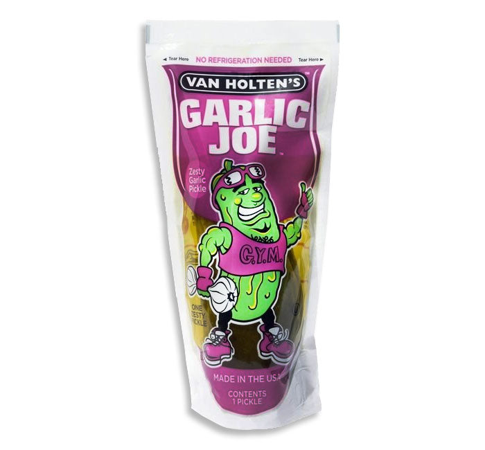 Van Holten King Size Pickle-in-a-Pouch Garlic Joe Kosher