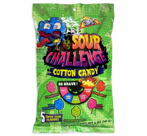 LuPy LuPs 5-Flavor Sour Challenge Cotton Candy 5oz