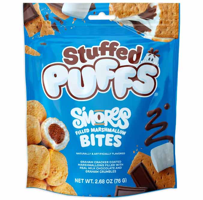 Stuffed Puffs Smores Bites Marshmallow Filled 76g