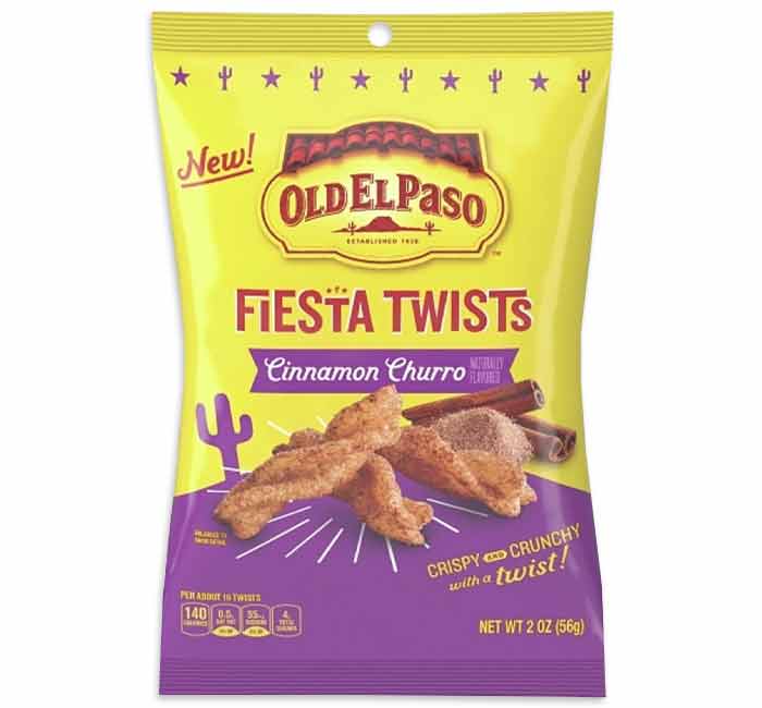 Old El Paso Cinnamon Churro Fiesta Twists 56G