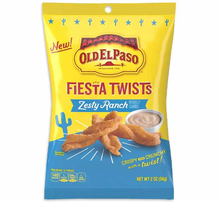 Old El Paso Zesty Ranch Fiesta Twists 56G