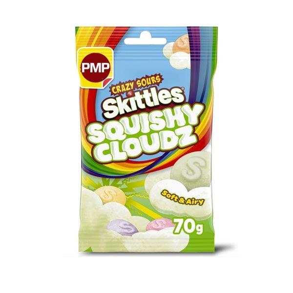 Skittles Squishy Cloudz Crazy Sour 70g