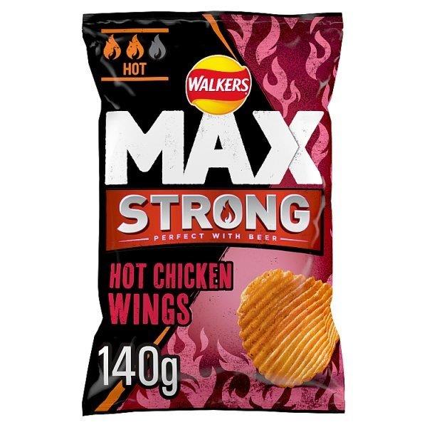 Walkers Max Hot Chicken Wings 140g