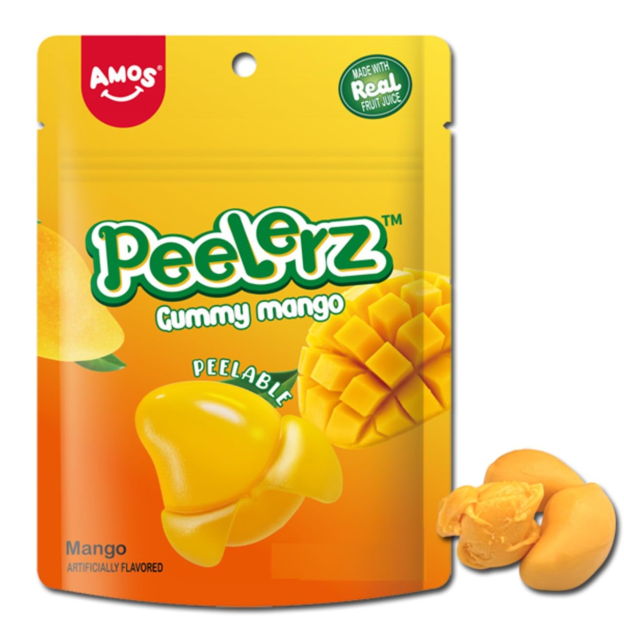 Amos Peelerz Gummy Mango 6oz