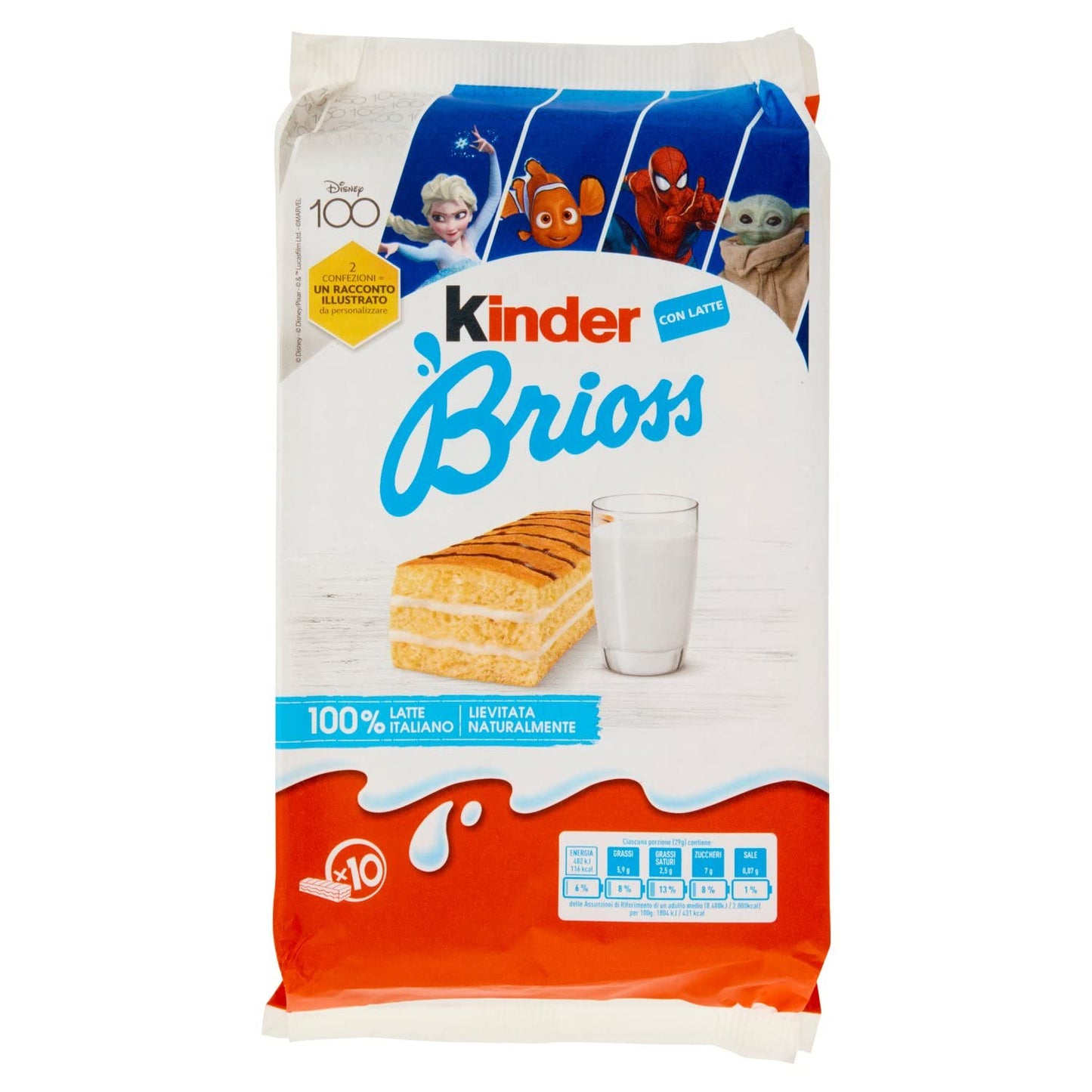 Kinder Brioss Latte Pack of 10 (Gr.270)