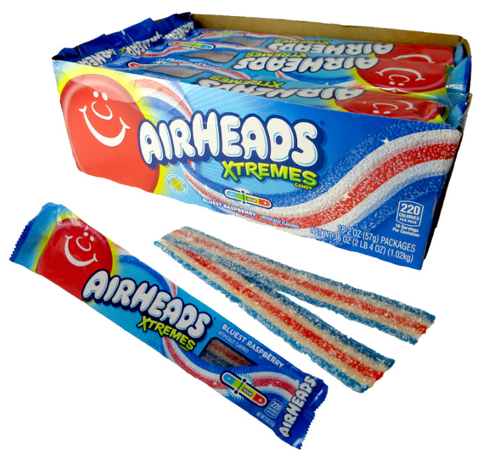 Airheads Xtremes Belts Bluest Raspberry 2oz